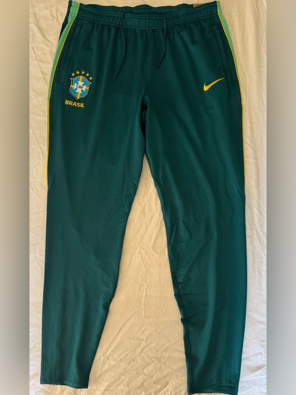 Nike Brazil National Team Slim Fit Drill Soccer Pants IB5274-381 Men’s Sz: Large